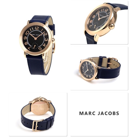 Marc Jacobs Jewelry - NWT MARC JACOBS $200 The Riley Blue Leather Watch